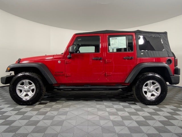 Used 2014 Jeep Wrangler Unlimited Sport with VIN 1C4BJWDG4EL183490 for sale in Austintown, OH