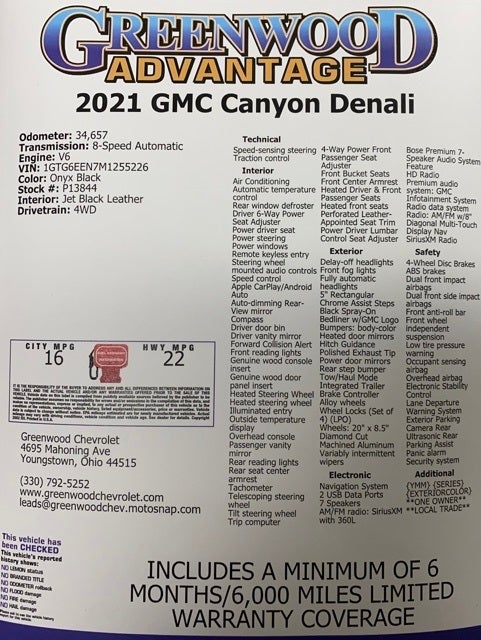 2021 GMC Canyon Denali