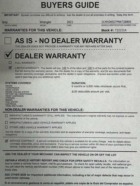 2021 Jeep Wrangler Unlimited Sahara