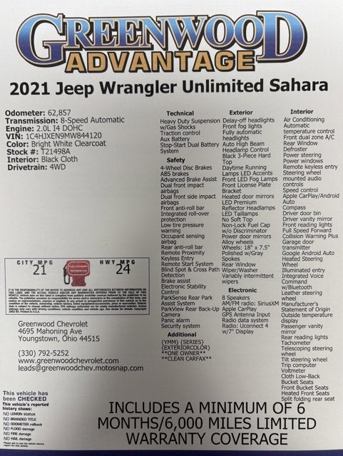 2021 Jeep Wrangler Unlimited Sahara