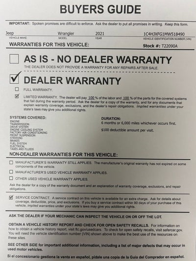 2021 Jeep Wrangler Unlimited Rubicon