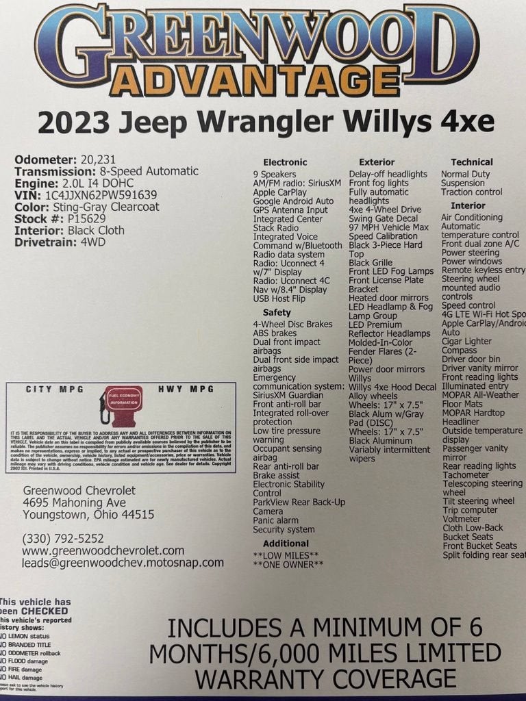 2023 Jeep Wrangler 4xe BASE