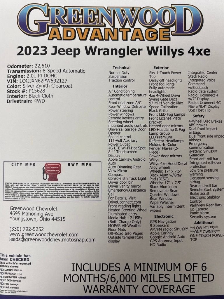2023 Jeep Wrangler 4xe BASE