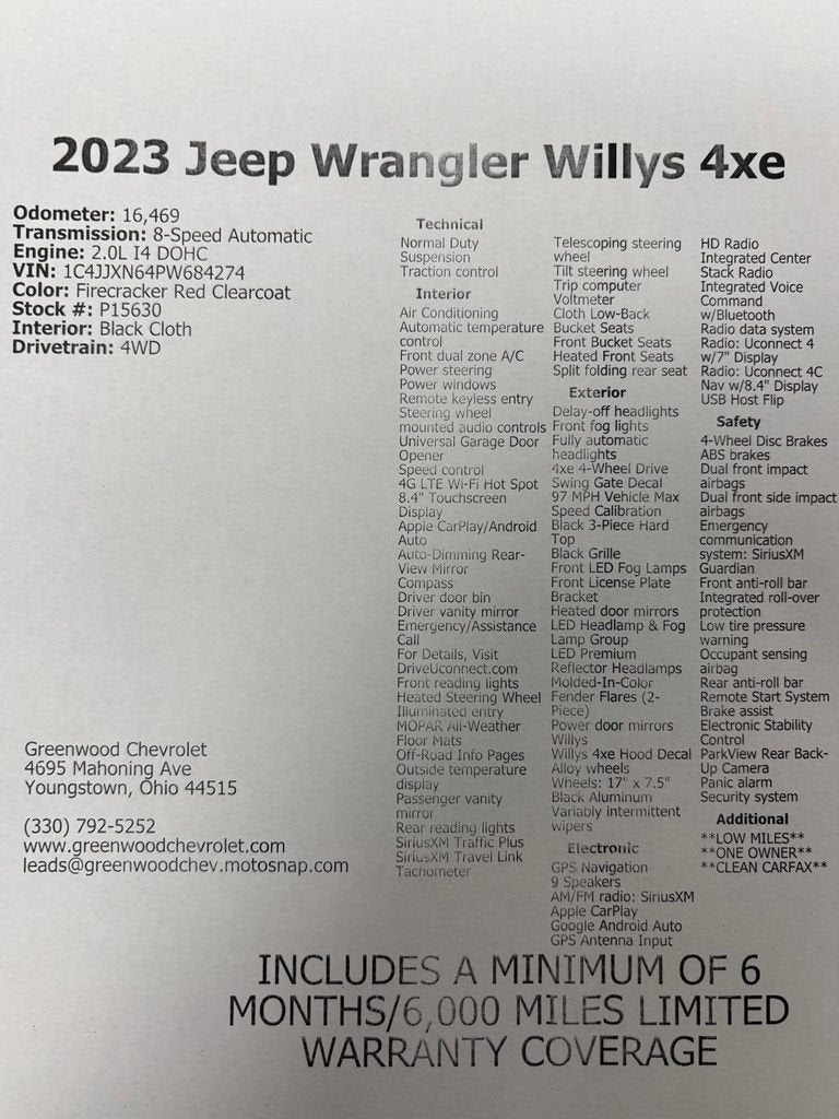 2023 Jeep Wrangler 4xe BASE