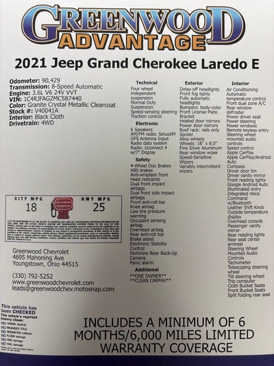 2021 Jeep Grand Cherokee Laredo E