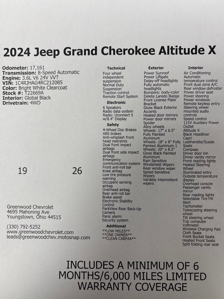 2024 Jeep Grand Cherokee Altitude X