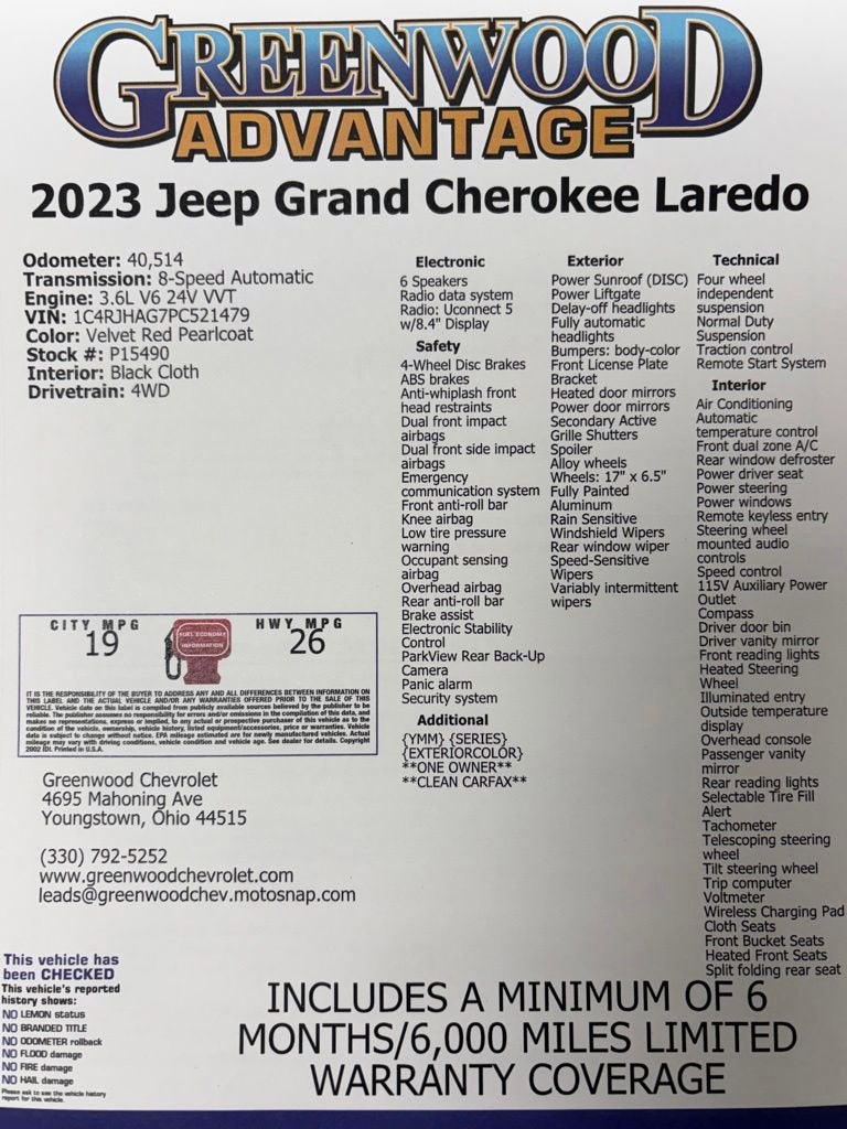 2023 Jeep Grand Cherokee Laredo