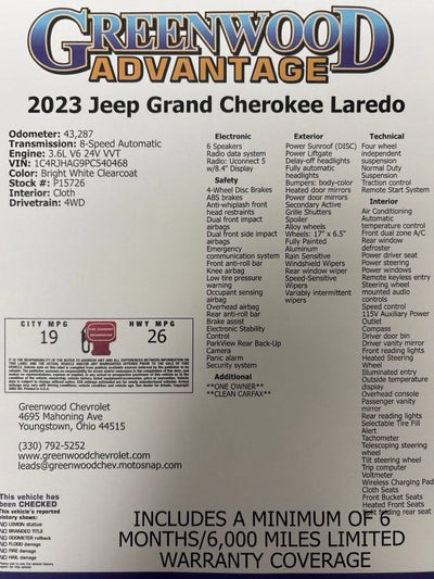 2023 Jeep Grand Cherokee Laredo