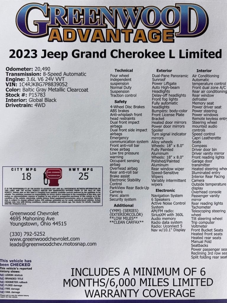 2023 Jeep Grand Cherokee L Limited