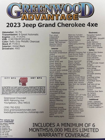 2023 Jeep Grand Cherokee 4xe BASE