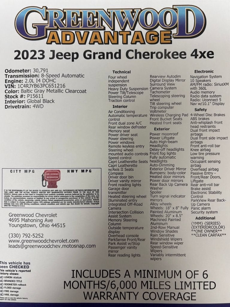 2023 Jeep Grand Cherokee 4xe BASE