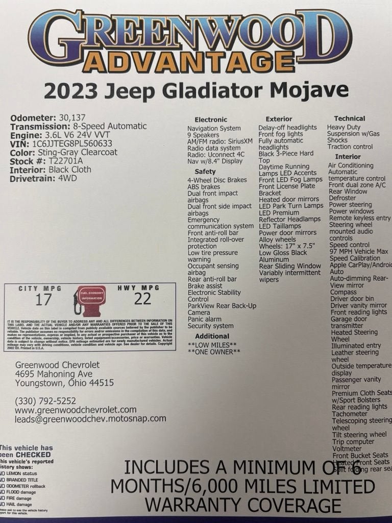 2023 Jeep Gladiator Mojave