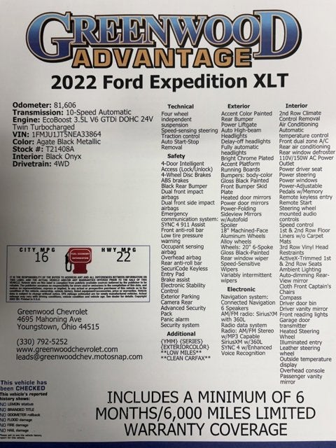 2022 Ford Expedition XLT