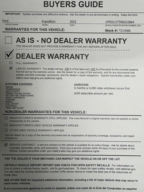 2022 Ford Expedition XLT