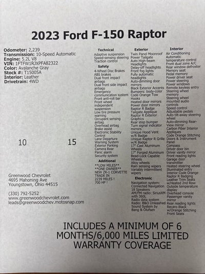 2023 Ford F-150 Raptor