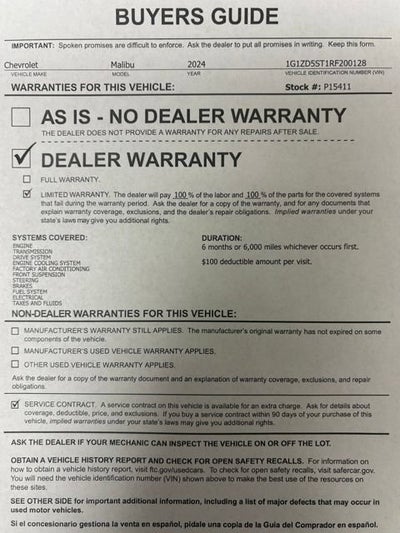 2024 Chevrolet Malibu 1LT