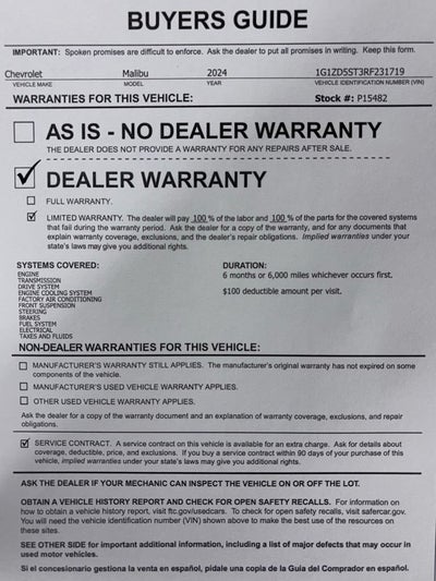 2024 Chevrolet Malibu 1LT