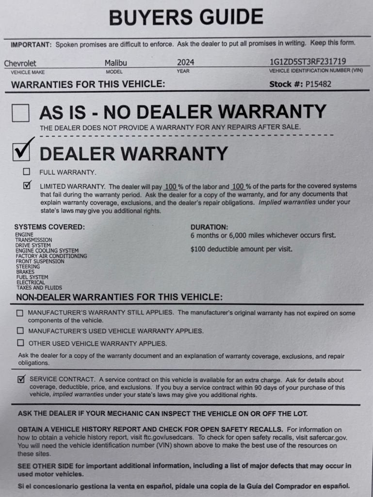 2024 Chevrolet Malibu 1LT