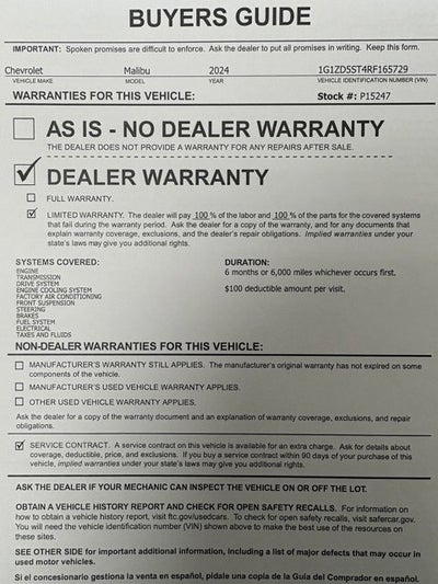 2024 Chevrolet Malibu 1LT