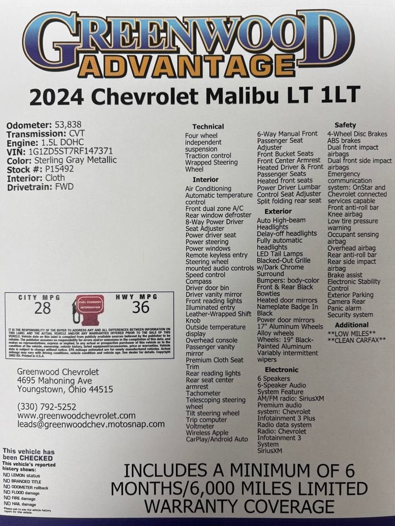 2024 Chevrolet Malibu 1LT