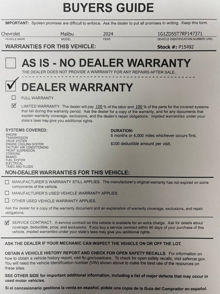 2024 Chevrolet Malibu 1LT