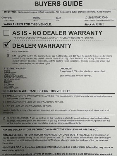 2024 Chevrolet Malibu 1LT