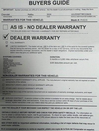 2024 Chevrolet Malibu 1LT