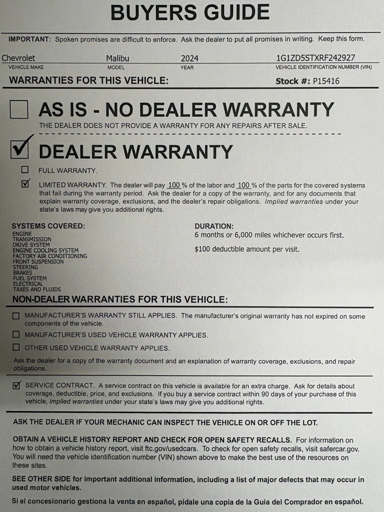 2024 Chevrolet Malibu 1LT