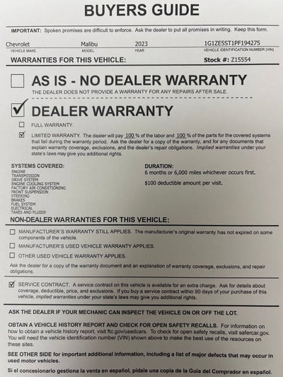 2023 Chevrolet Malibu 2LT