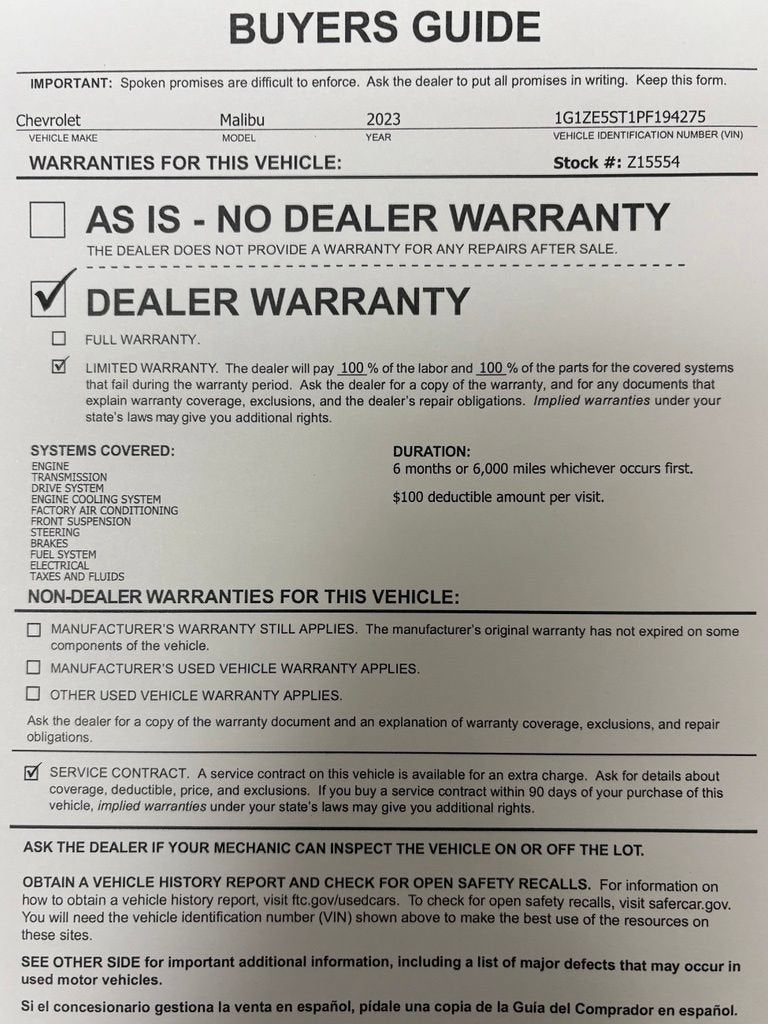 2023 Chevrolet Malibu 2LT