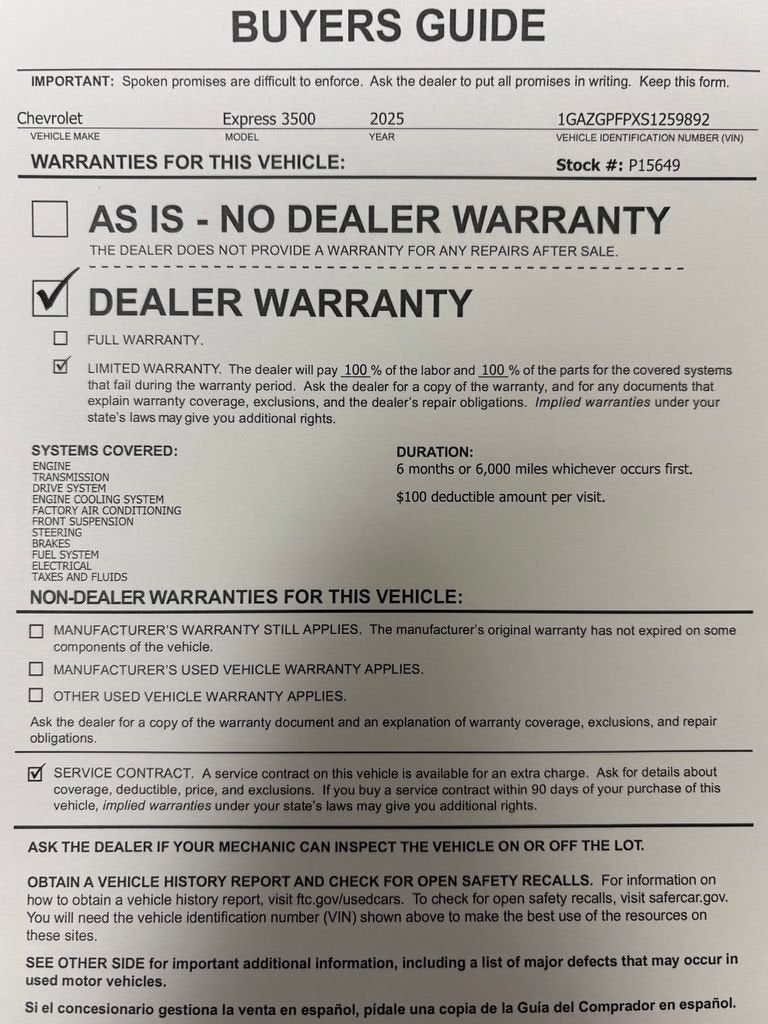 2025 Chevrolet Express Passenger 1LT