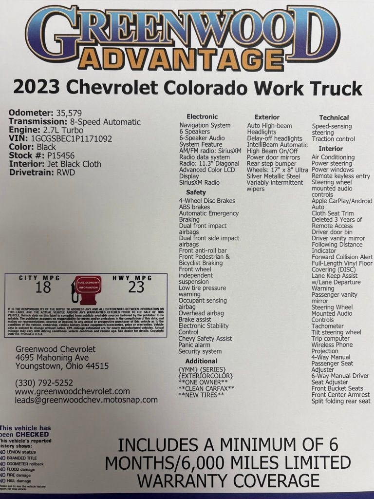 2023 Chevrolet Colorado WT