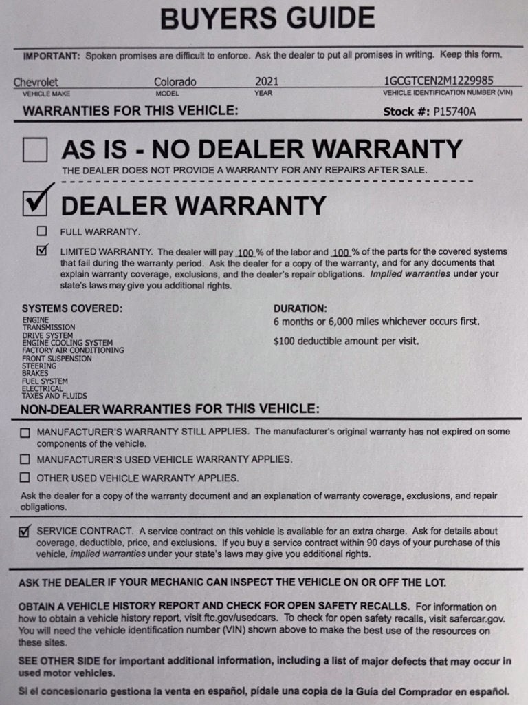 2021 Chevrolet Colorado 4WD LT