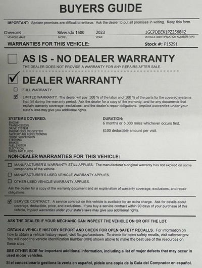 2023 Chevrolet Silverado 1500 Custom