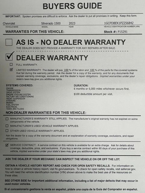 2023 Chevrolet Silverado 1500 Custom