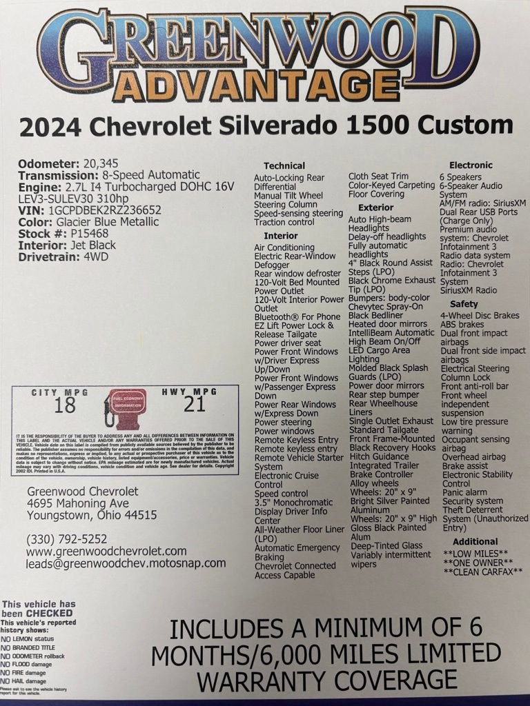 2024 Chevrolet Silverado 1500 Custom