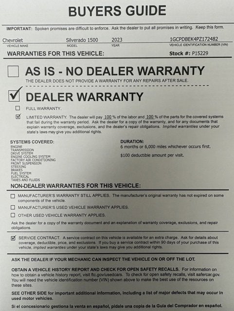 2023 Chevrolet Silverado 1500 Custom