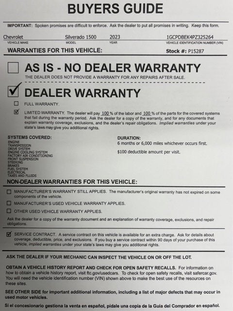 2023 Chevrolet Silverado 1500 Custom