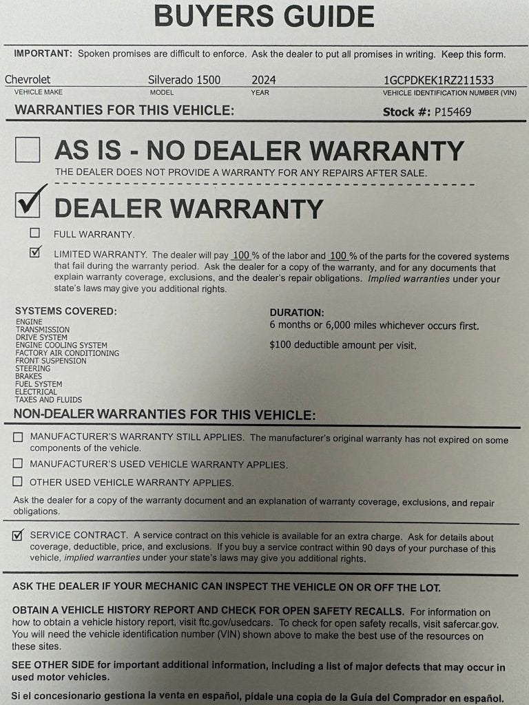 2024 Chevrolet Silverado 1500 LT (2FL)