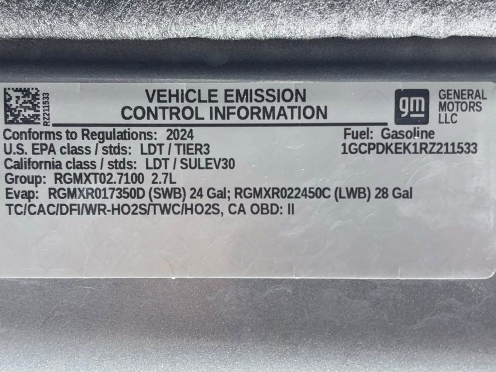 2024 Chevrolet Silverado 1500 LT (2FL)