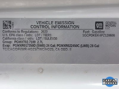 2023 Chevrolet Silverado 1500 LT (2FL)