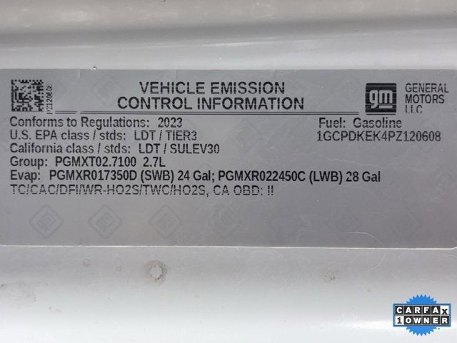 2023 Chevrolet Silverado 1500 LT (2FL)