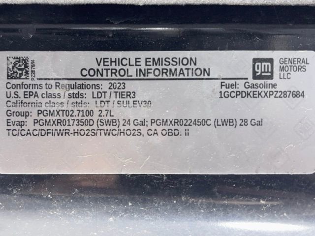 2023 Chevrolet Silverado 1500 LT (2FL)