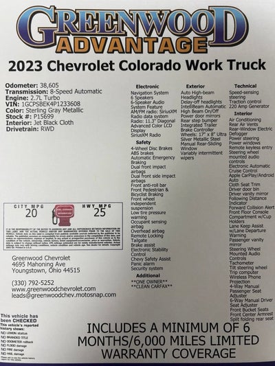 2023 Chevrolet Colorado WT