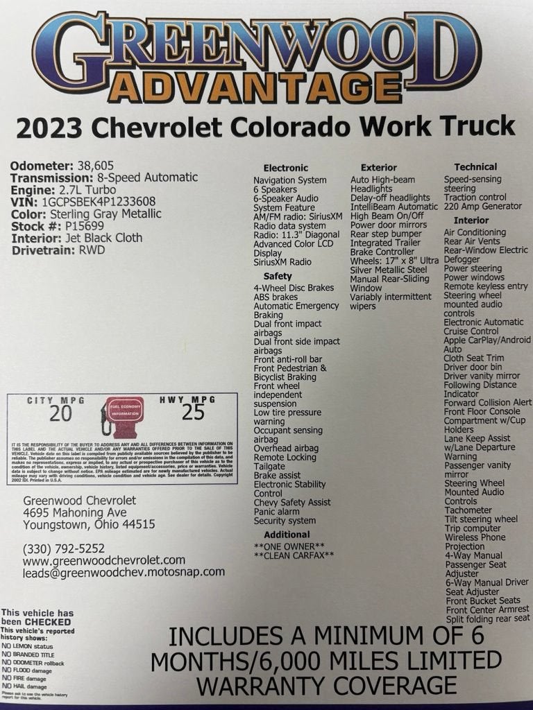 2023 Chevrolet Colorado WT