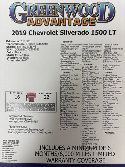 2019 Chevrolet Silverado 1500 LT