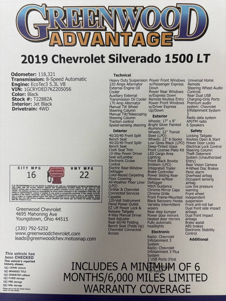 2019 Chevrolet Silverado 1500 LT