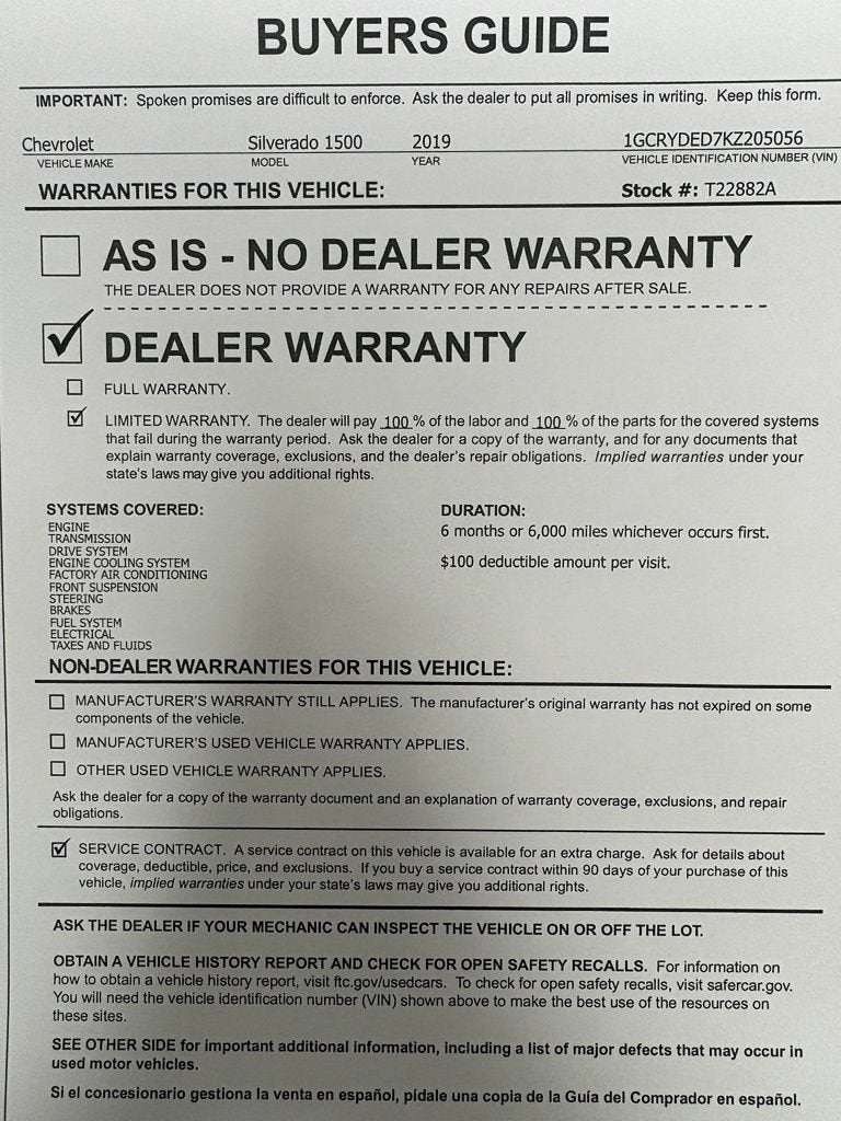 2019 Chevrolet Silverado 1500 LT