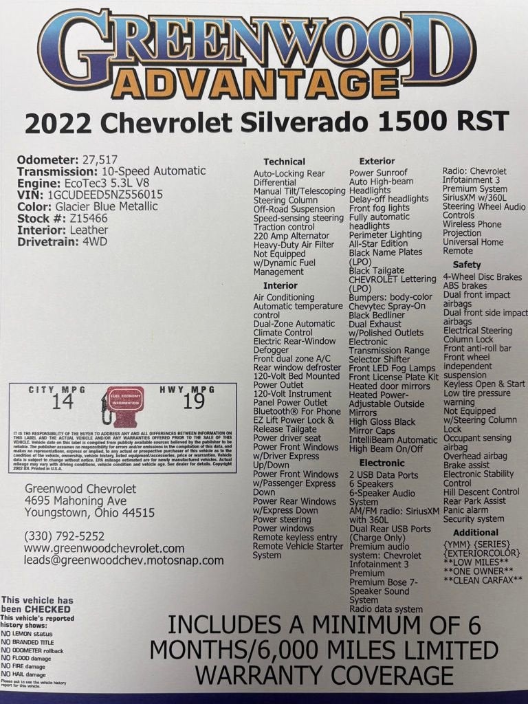 2022 Chevrolet Silverado 1500 RST