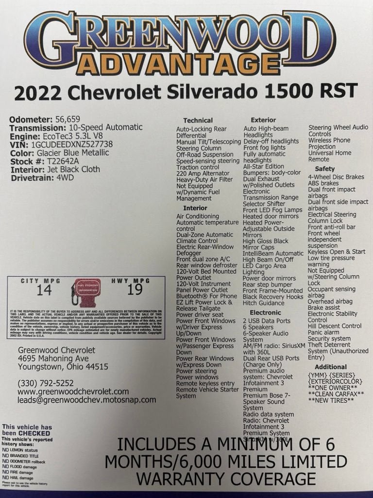 2022 Chevrolet Silverado 1500 RST